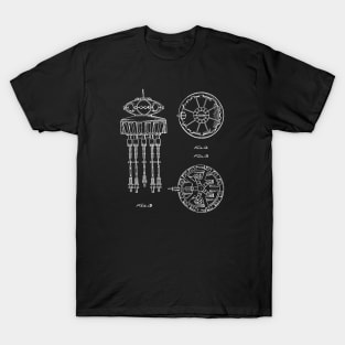 Toy Spaceship Vintage Patent Drawing T-Shirt